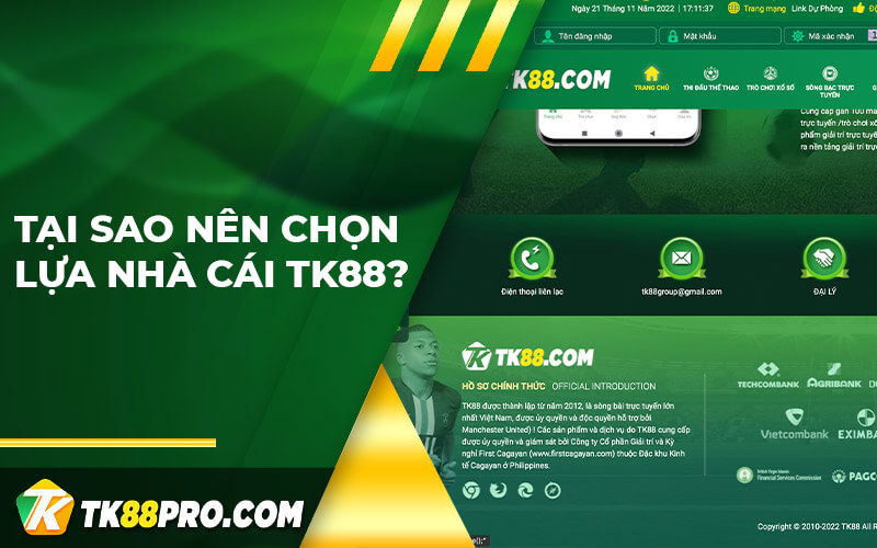 TK88 - Web Tổng Nhà Cái TK88.Com | Tặng 30K 3 Lý do nên tham gia cá cược tại TK88
